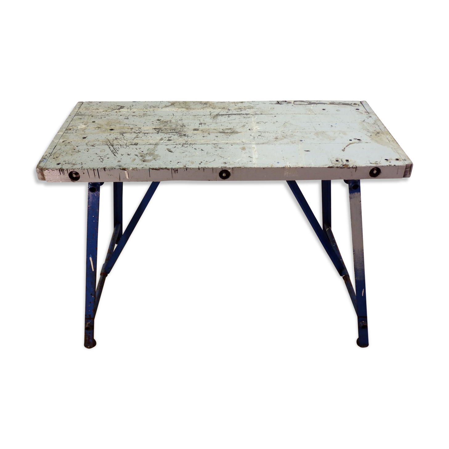 Ancien établi pliant