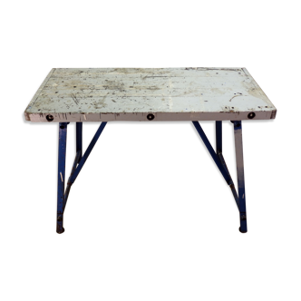 Ancien établi pliant