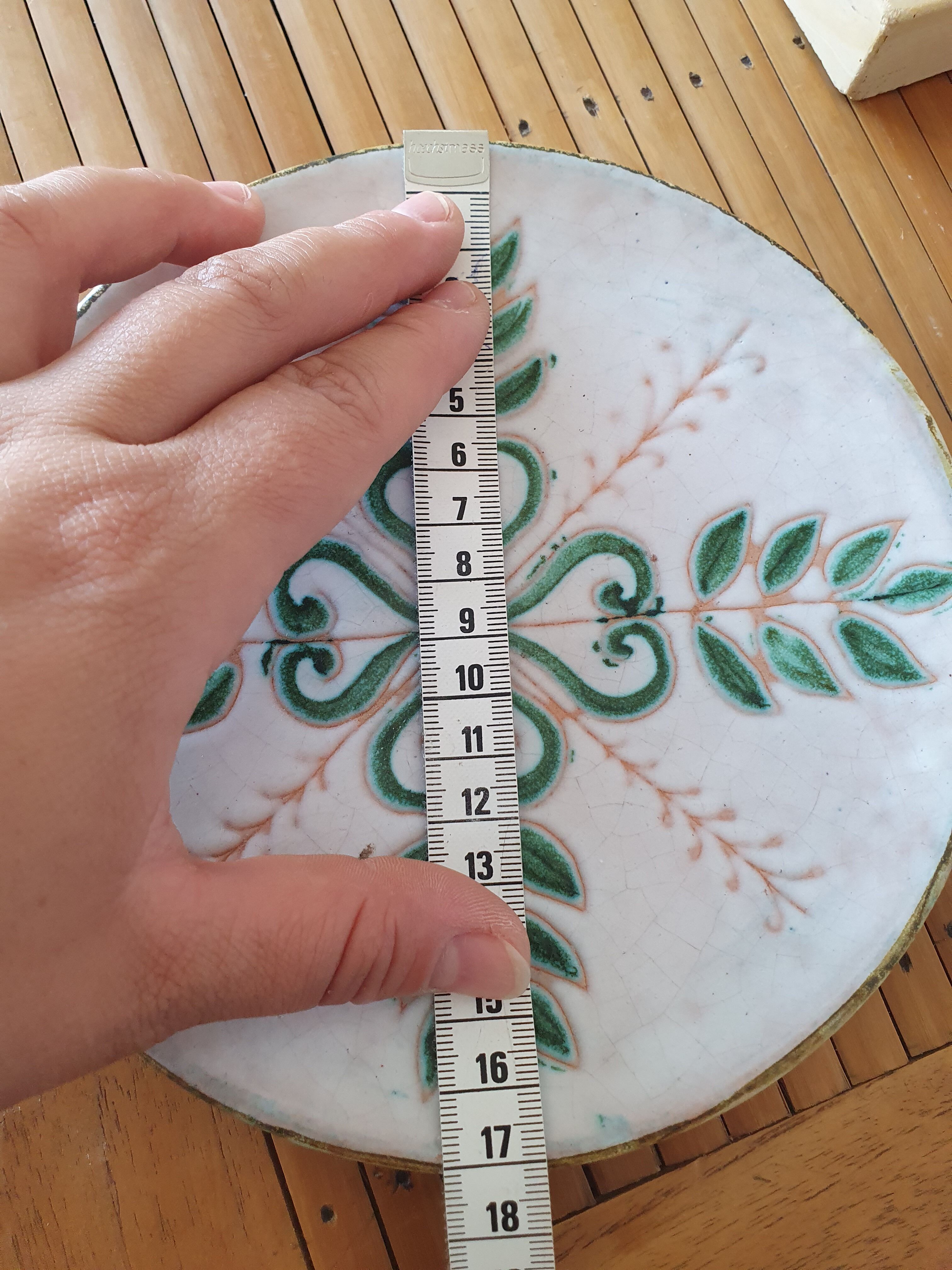 Assiette en céramique des année 50 marie madeleine jolly (le triskel)