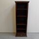 Antique oak open bookcase