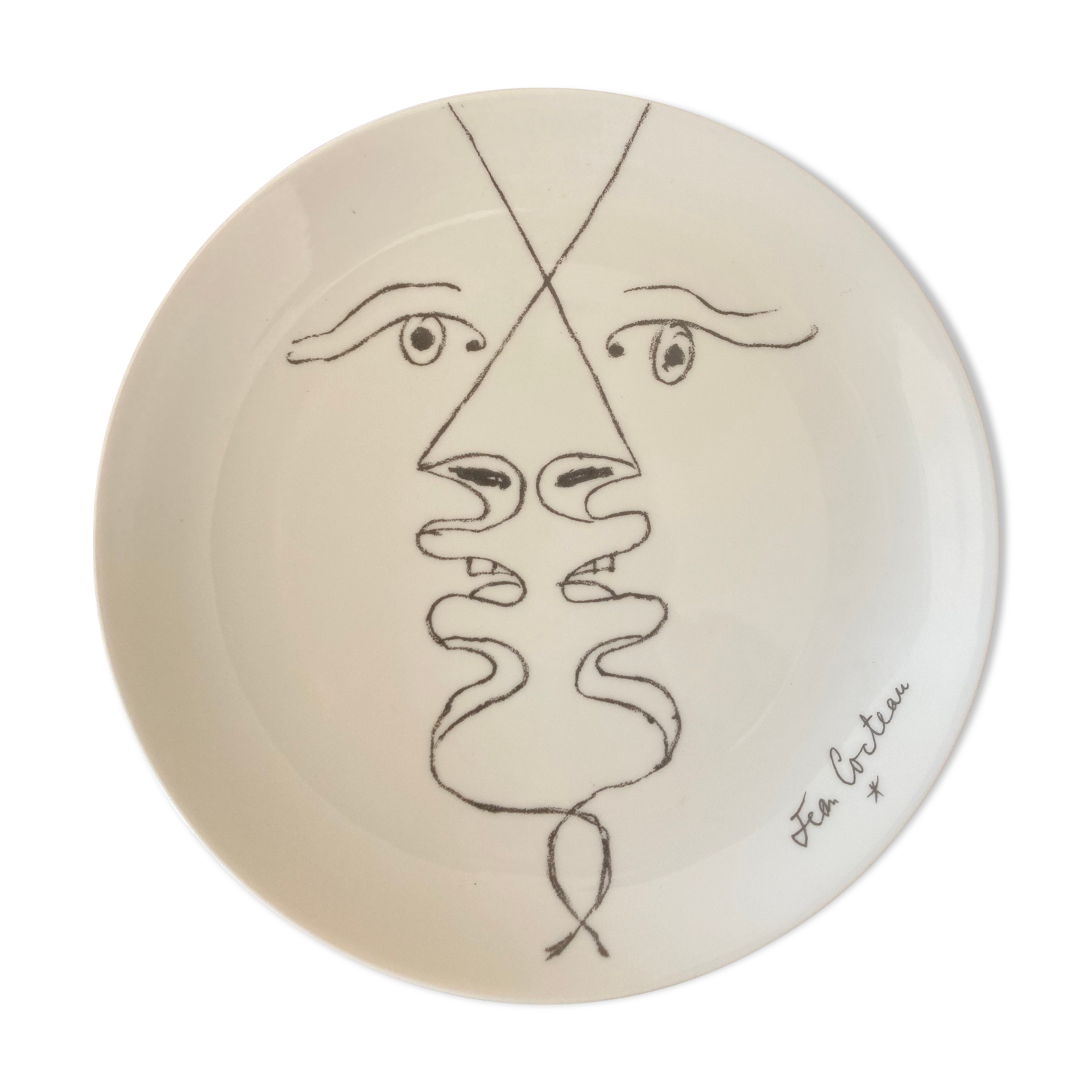 Plate Picasso porcelain Giraud and brousseau Limoges
