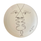 Plate Picasso porcelain Giraud and brousseau Limoges
