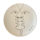 Plate Picasso porcelain Giraud and brousseau Limoges
