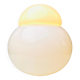 Daruma Picolla Model 5028 Milk Glass Sphere By Sergio Asti For Candle Milano, Italy 1980S