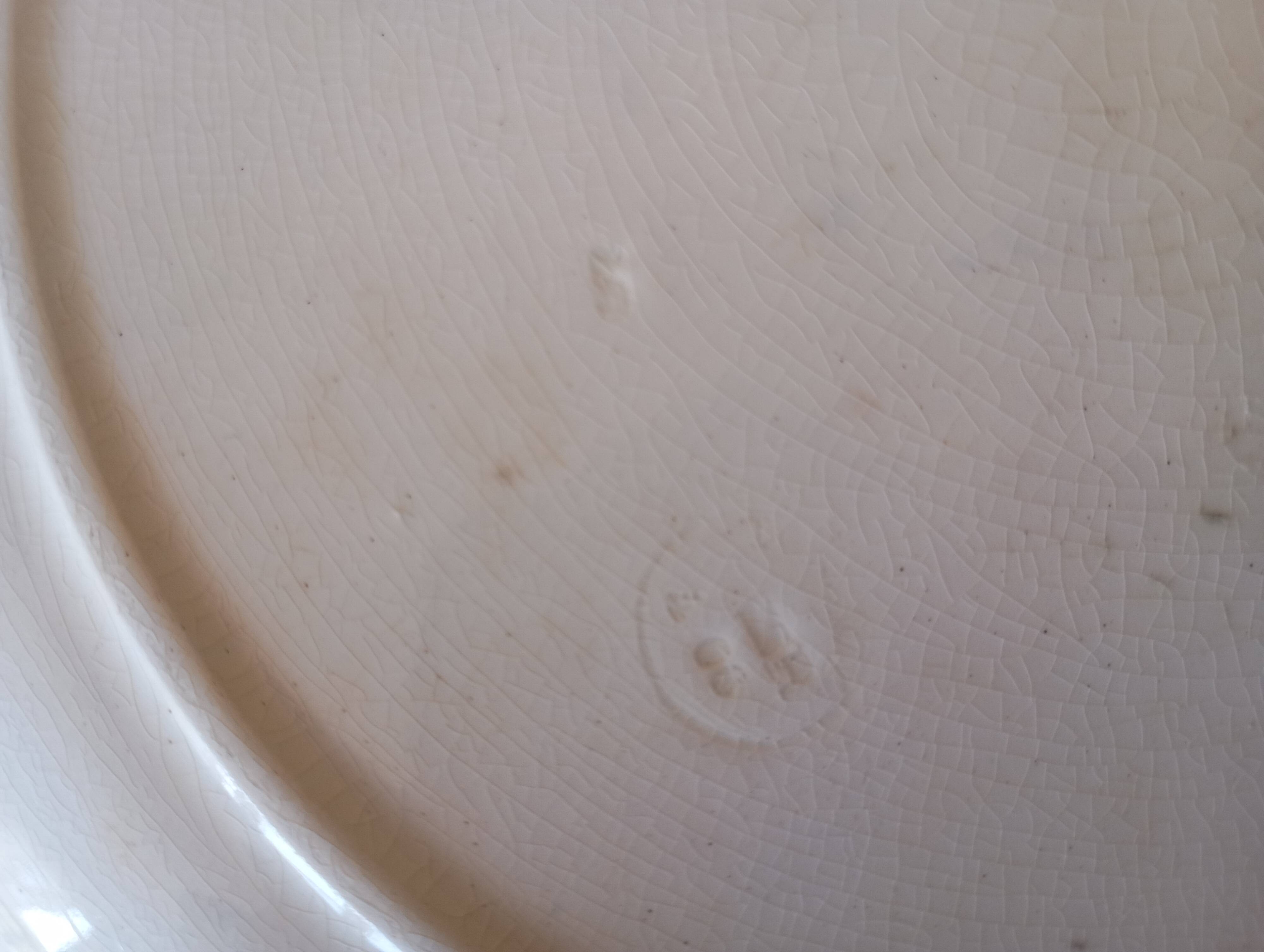 Ironstone cake dish Longwy "Daisies"