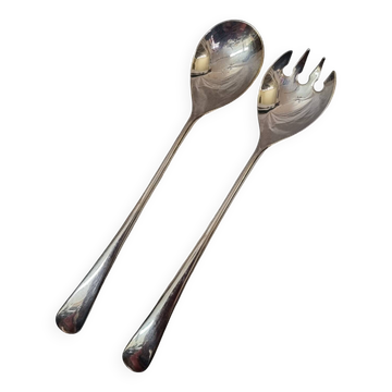 Silver salad servers