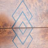 Elm burl cocktail coffee table