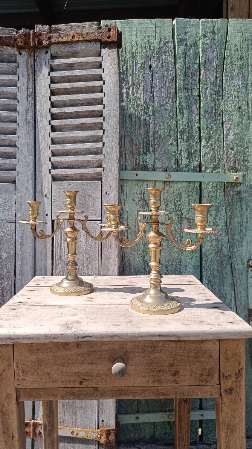 Pair of Italian candlesticks