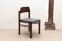 Scandinavian style ebony chair upholstered in gray