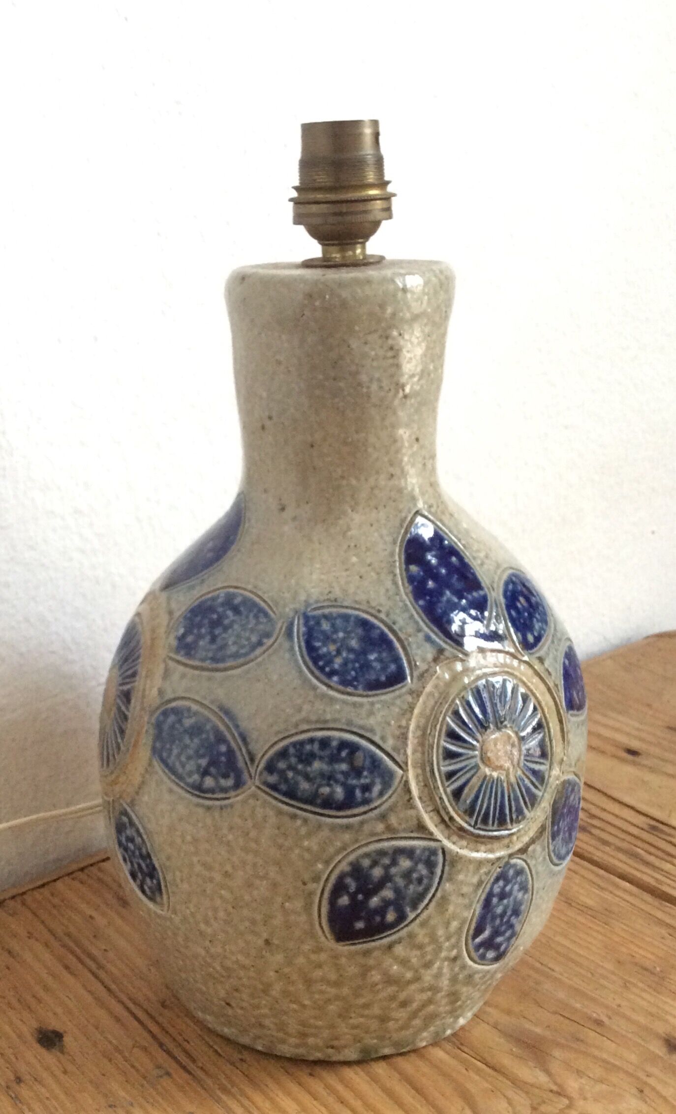 Ceramic lamp foot by Jean Claude Monange, 60s/70s