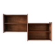 Art deco wall shelf in solid wood