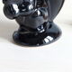 Soliflore squirrel vase in black flamed sandstone