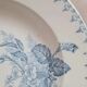 Assiette creuse ancienne Sarreguemines modèle Flore
