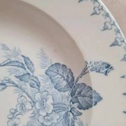 Antique hollow plate Sarreguemines model Flore