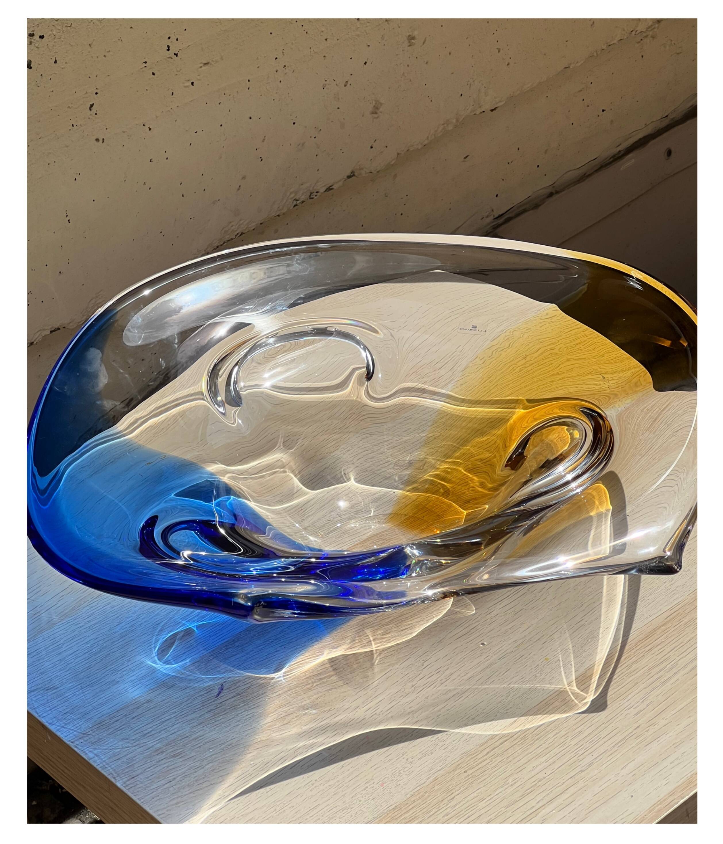 Plat en verre de Murano