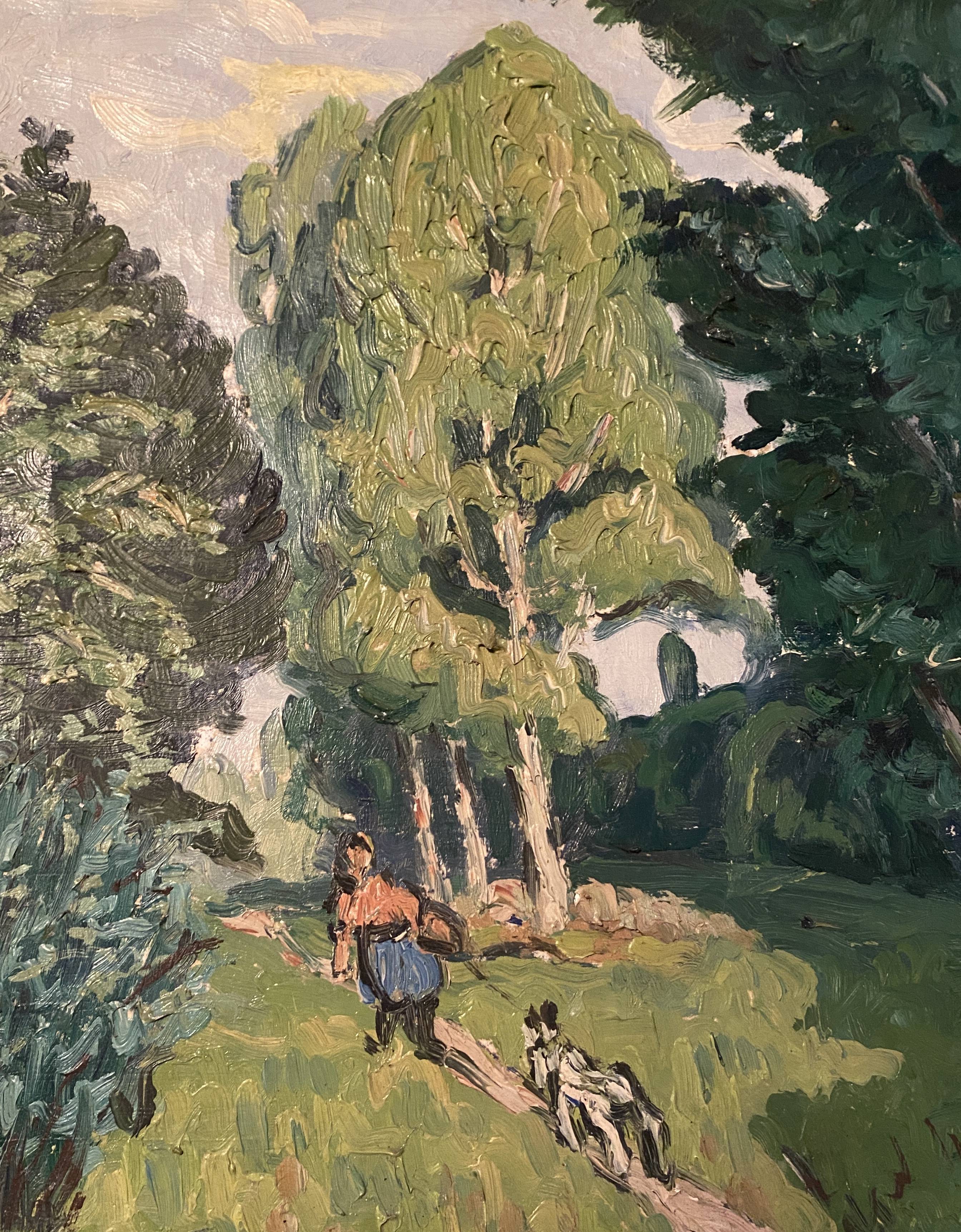 HST painting "The Ballade" by Marcel GAULT (1899-1989) painter from Franche-Comté
