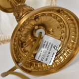 Pair of gold metal table lamps