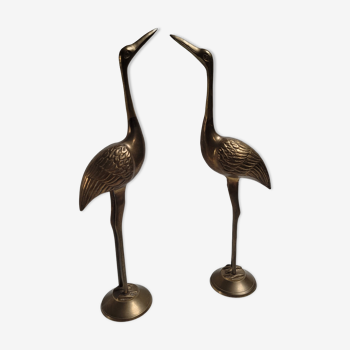 Duo herons brass