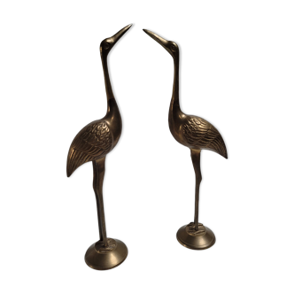 Duo herons brass