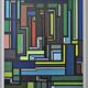 Painting on canvas construction contemporary abstract art