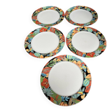 5 Pillivuyt "Toucan" plates