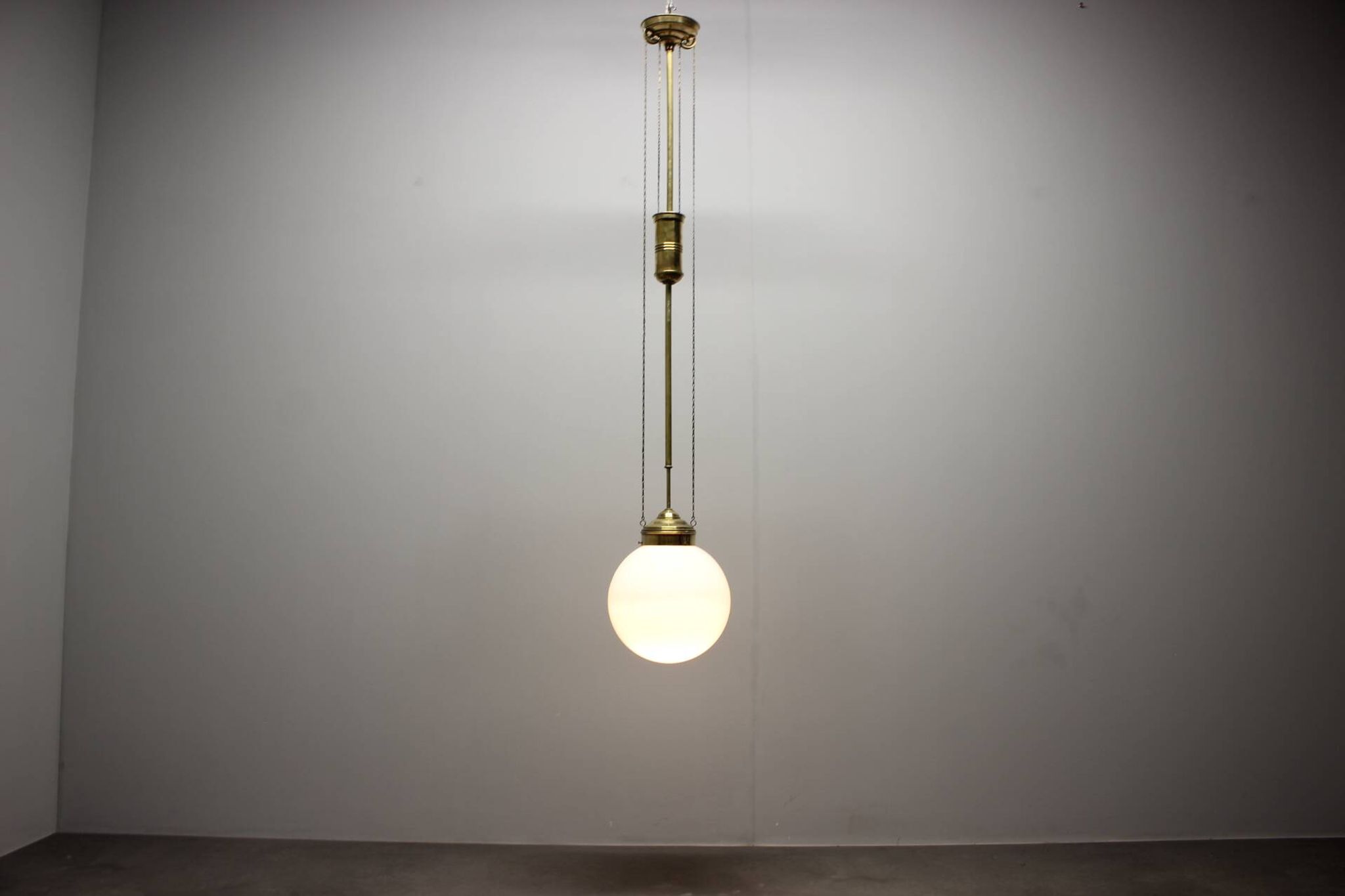 Suspension art nouveau unique réglable années 1920