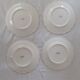 4 Plates made of GIEN camaieu blue central pattern and rinses model ROUEN