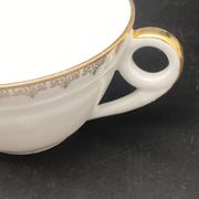 Service à thé/café porcelaine de Limoges blanche et dorure – MPM0724SV1