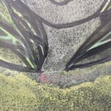 Decorative dish with a woman's face signed Le Tignard – Accolay, France 1970