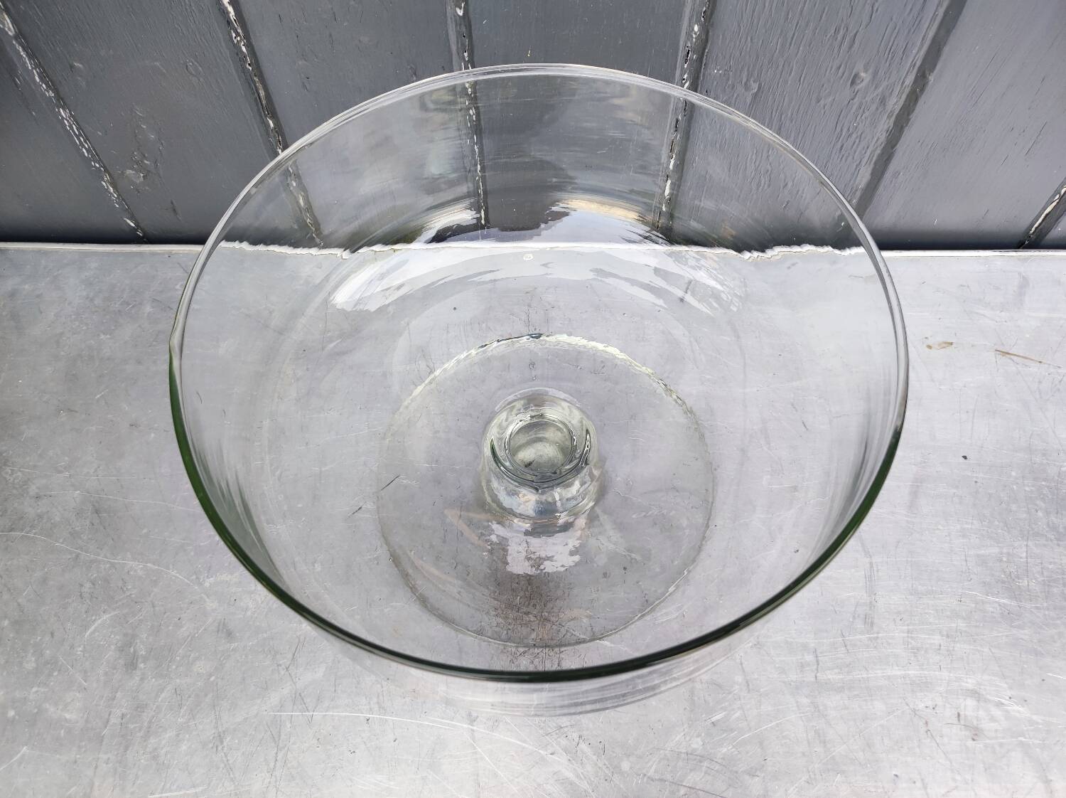 Bubble glass fruit bowl, 1970