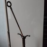 Small and discreet brass fireplace tool set.