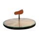 Plateau à fromage bois marqueterie de paille années 70