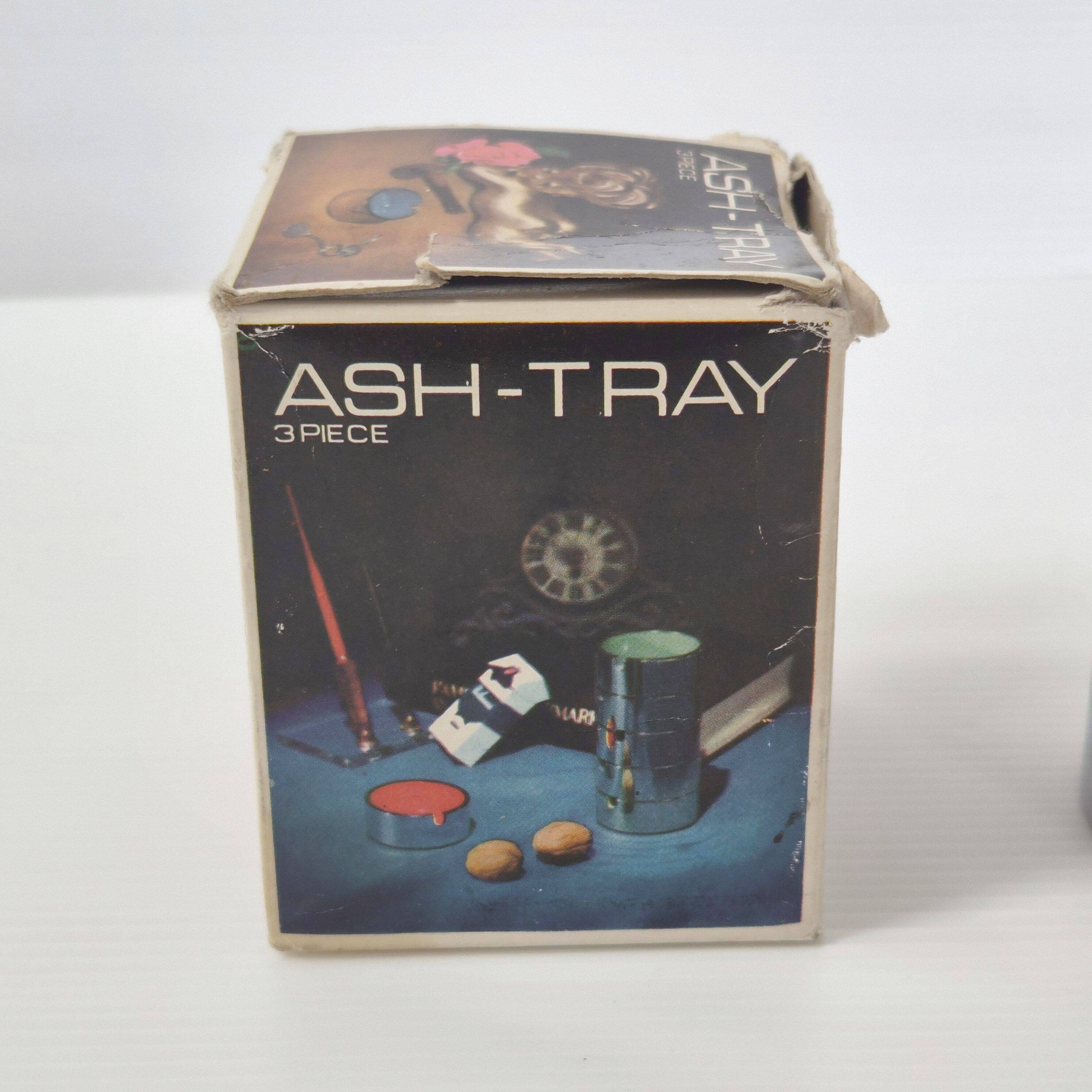 Set of 3 vintage ashtrays by Isamu Kenmochi 1970