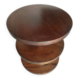 Table Gueridon art deco palissandre 3 niveaux