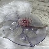 Molded glass fruit bowl