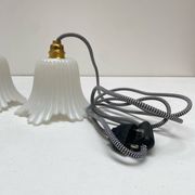 Paire de lampes baladeuses tulipe vintage