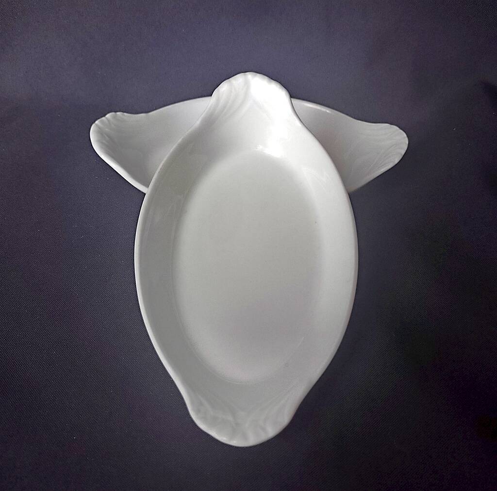 Pillivuyt Oval Au Gratin White Baking Dishes Porcelain-set 2