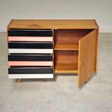U 458 pink and grey sideboard by Jiri Jiroutek for Interier Praha 1960
