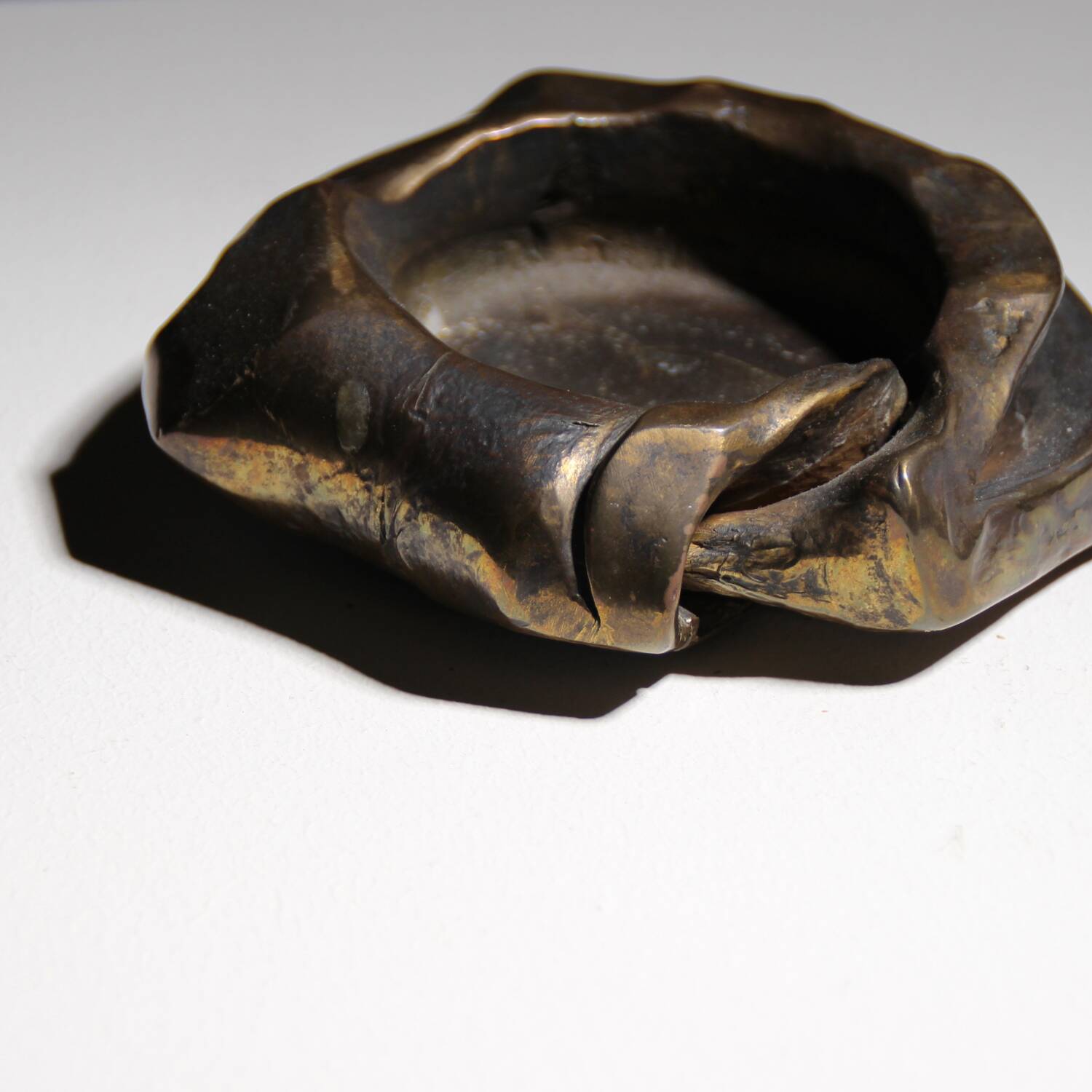 Bronze Candleholder & Bowl by Lothar Klute | Germany 1987