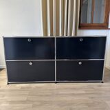 USM Haller Chest of Drawers in Graphite Black 1/2