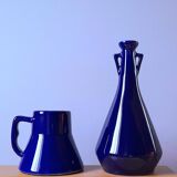 Set of cobalt blue vases