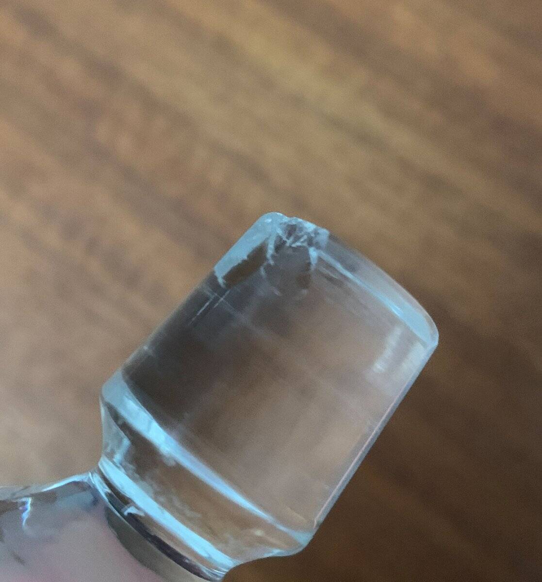 Bouteille en verre suédoise vintage d'Orrefors