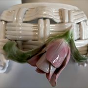 Plat en céramique tressée