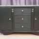 Old art deco chest of drawers restyled wagon green.