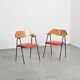 Pair of armchairs model 675 by Robin and Lucienne Day, Airborne, France, 1950s.