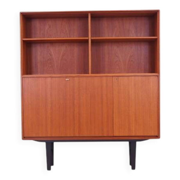 Bibliothèque en teck, design scandinave, années 1960, designer : Bertil Fridhagen, prod