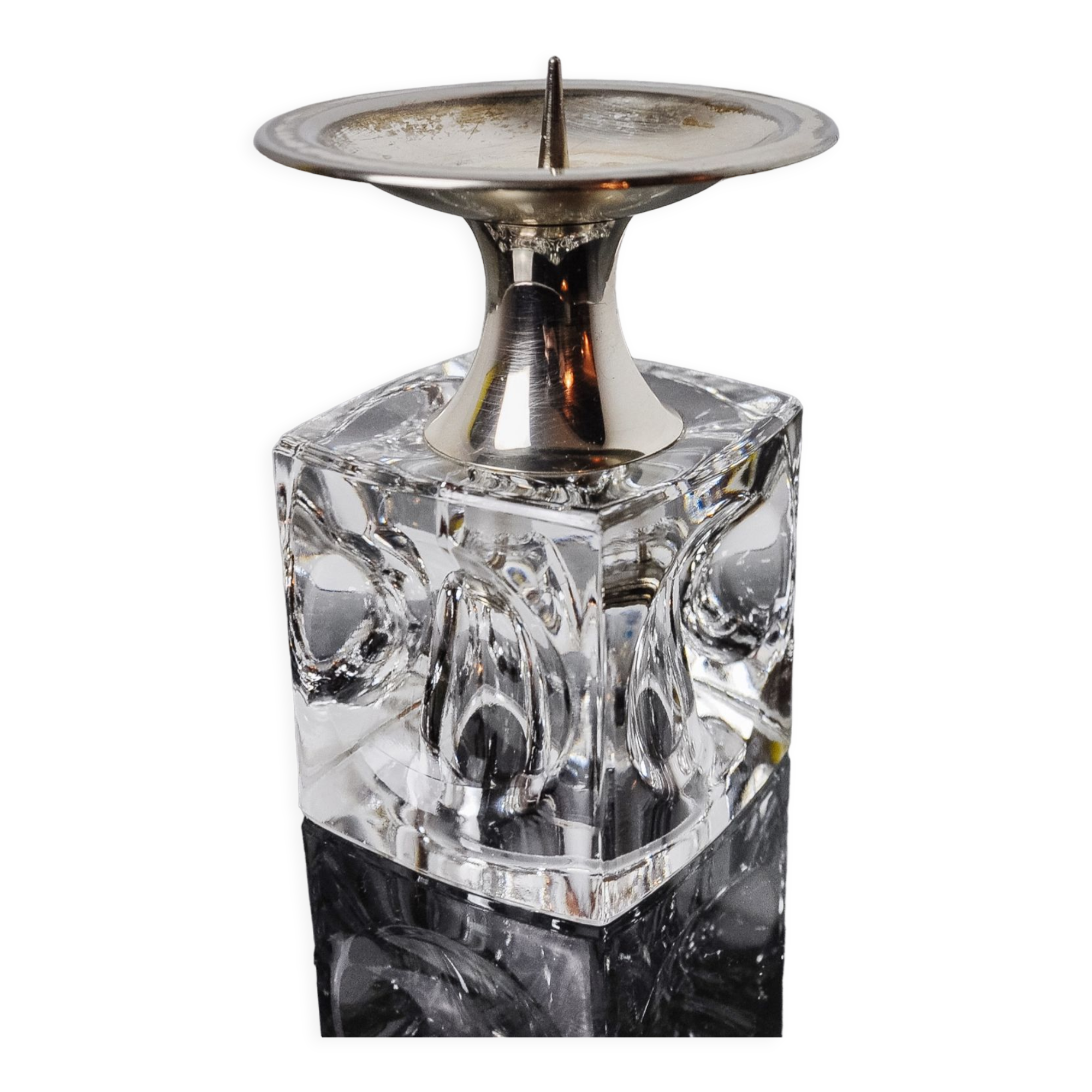 Ice cube candlesticks by Peill & Putzler, Germany, 1970