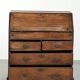 Secretary in ancient English oak from the early 18th century.