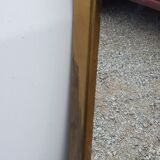 Mirror of the 70s in gilded metal, 60x35 cm