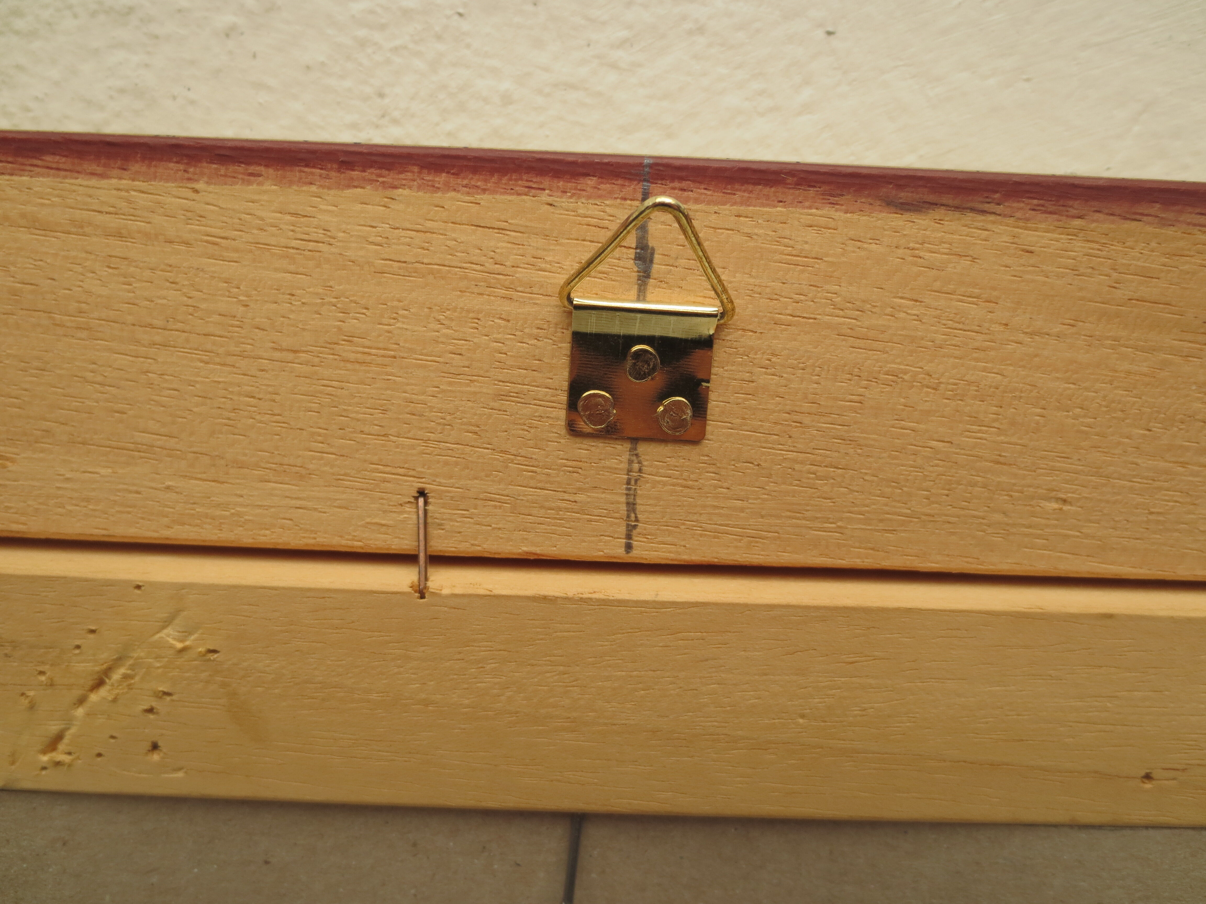 Rectangular mirror, gilded wood tower